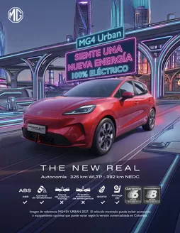 Catálogo Los Coches | Los Coches MG - 1 FICHA TECNICA MG4 URBAN | 2026-01-01T00:00:00.000Z - 2026-12-31T00:00:00.000Z