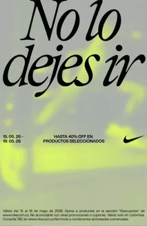 Catálogo Nike | Hasta 40% OFF en Ref.Selecc. | 2026-05-15T00:00:00.000Z - 2026-05-21T00:00:00.000Z