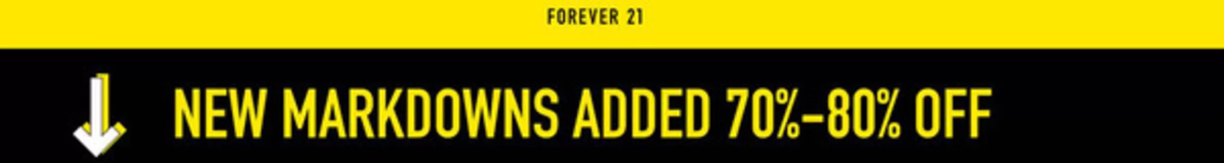 Catálogo Forever 21 | Ofertas 70%-80% OFF | 2026-05-15T00:00:00.000Z - 2026-05-18T00:00:00.000Z