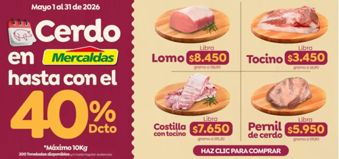 Catálogo Mercaldas | Nuevas ofertas para descubrir | 2026-05-01T00:00:00.000Z - 2026-05-31T00:00:00.000Z