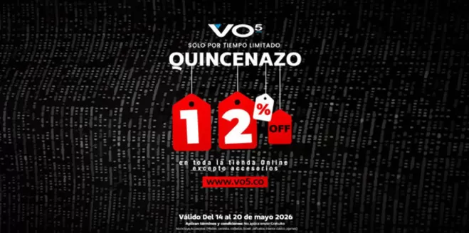 Catálogo VO5 | Quincenazo 12% OFF | 2026-05-15T00:00:00.000Z - 2026-05-20T00:00:00.000Z