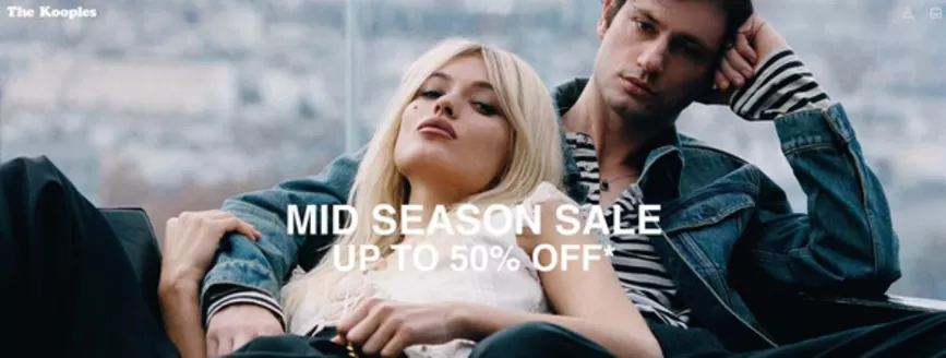 Catálogo The Kooples en Monterrey | Mid Season Sales Hasta 50% OFF | 2026-05-18T00:00:00.000Z - 2026-05-24T00:00:00.000Z