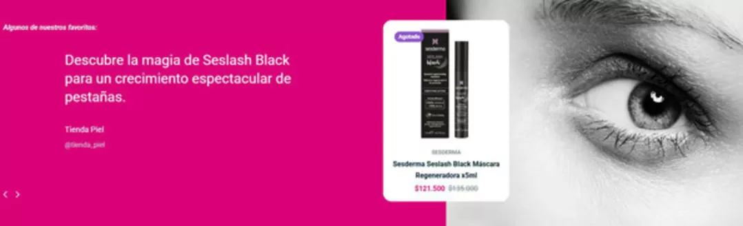 Catálogo Piel | Sesderma Seslash Black Máscara Regeneradora $121.500 | 2026-05-19T00:00:00.000Z - 2026-05-31T00:00:00.000Z