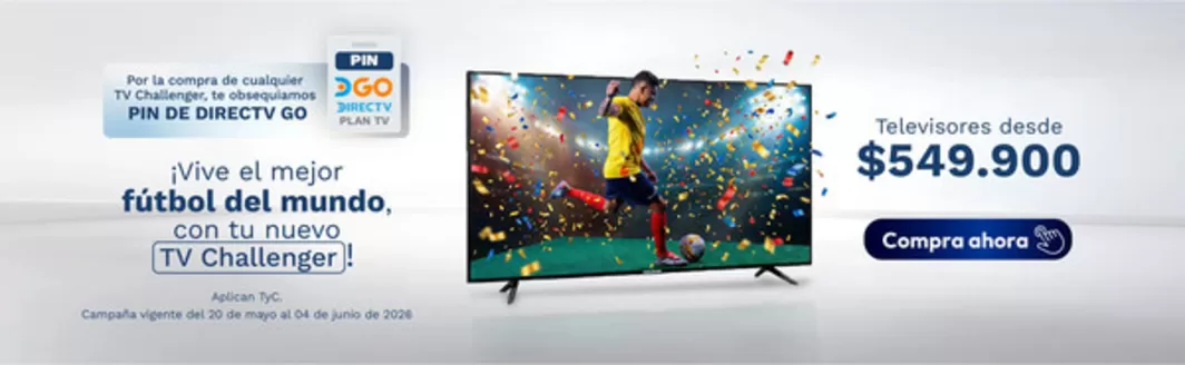 Catálogo Challenger en Sincelejo | Nuevas ofertas para descubrir | 2026-05-20T00:00:00.000Z - 2026-06-04T00:00:00.000Z