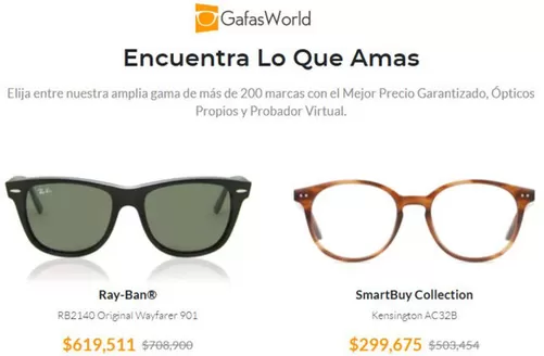 Catálogo Gafas World en Sincelejo | Encuentra lo que amas | 2026-05-21T00:00:00.000Z - 2026-05-31T00:00:00.000Z