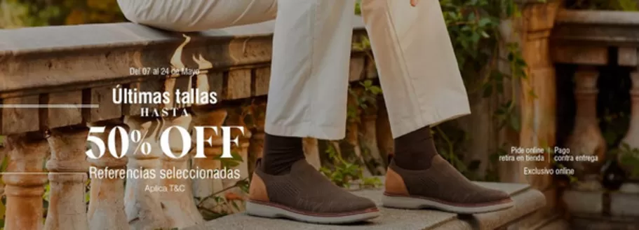 Catálogo Hush Puppies | Últimas tallas Hasta 50% OFF en Ref. selecc | 2026-05-22T00:00:00.000Z - 2026-05-24T00:00:00.000Z