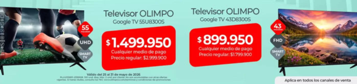 Catálogo Olímpica | Ofertas Especiales | 2026-05-25T00:00:00.000Z - 2026-05-31T00:00:00.000Z