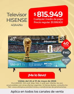 Catálogo Olímpica | Ofertas y gangas exclusivas | 2026-05-25T00:00:00.000Z - 2026-05-31T00:00:00.000Z