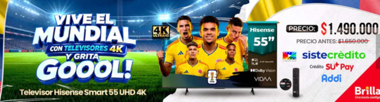 Catálogo Compuworking en Puente Aranda | Vive el Mundial con Televisores 4K: $1.490.000 | 2026-05-28T00:00:00.000Z - 2026-07-31T00:00:00.000Z