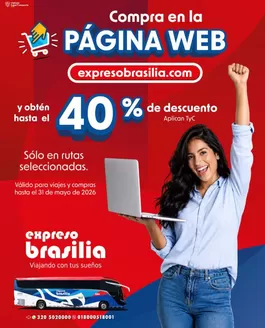 Catálogo Expreso Brasilia en Puente Aranda | Promo 40% DTO | 2026-05-28T00:00:00.000Z - 2026-05-31T00:00:00.000Z