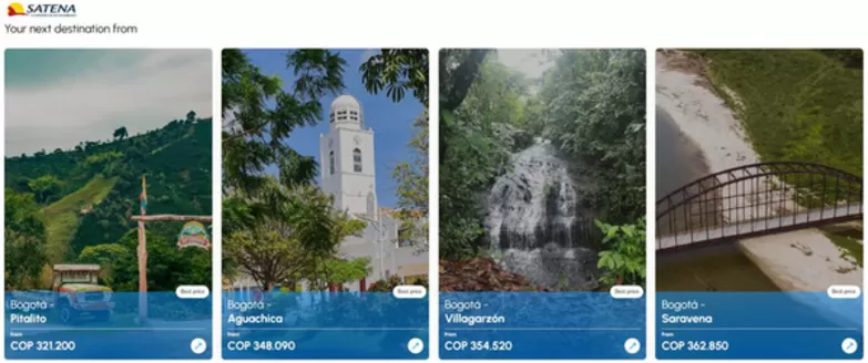 Catálogo Satena en Puente Aranda | Descubre Colombia, vuela con SATENA | 2026-05-29T00:00:00.000Z - 2026-05-31T00:00:00.000Z
