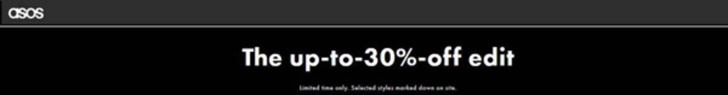 Catálogo ASOS | Hasta 30% OFF para hombres | 2026-05-29T00:00:00.000Z - 2026-05-31T00:00:00.000Z
