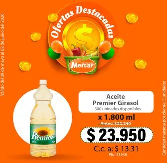 Catálogo Mercar en Villamaría | Excelente oferta para cazadores de gangas | 2026-05-29T00:00:00.000Z - 2026-06-02T00:00:00.000Z