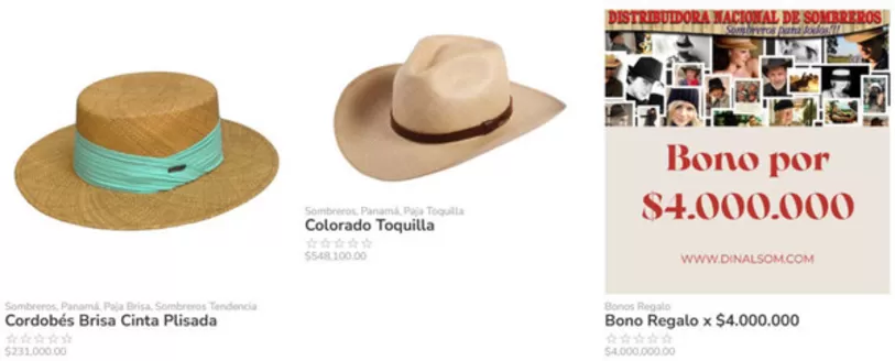 Catálogo Distribuidora Nacional de Sombreros | Precio Especial y Gift Card | 2026-06-01T00:00:00.000Z - 2026-06-30T00:00:00.000Z