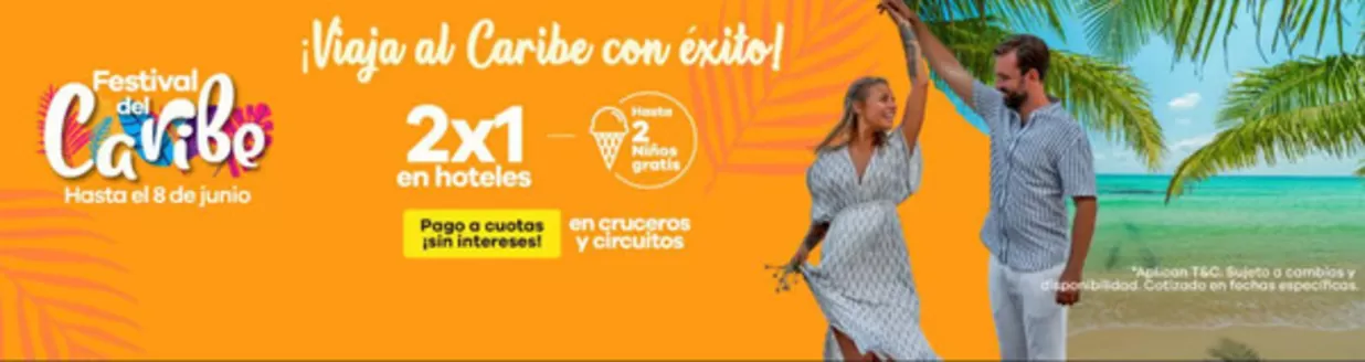 Catálogo Viajes Éxito en Lebrija | Festival del Caribe | 2026-06-04T00:00:00.000Z - 2026-06-08T00:00:00.000Z