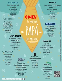 Catálogo Almacenes Only en Bogotá | Only el mejor Papá de mundo | 2026-06-04T00:00:00.000Z - 2026-06-30T00:00:00.000Z
