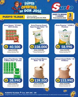 Catálogo Caribe Supermercados en Agustín Codazzi | Surto puerto | 2026-06-05T00:00:00.000Z - 2026-06-08T00:00:00.000Z