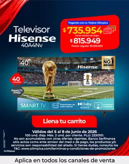 Catálogo Olímpica en Villeta | Ofertas principales para todos los cazadores de gangas | 2026-06-06T00:00:00.000Z - 2026-06-08T00:00:00.000Z