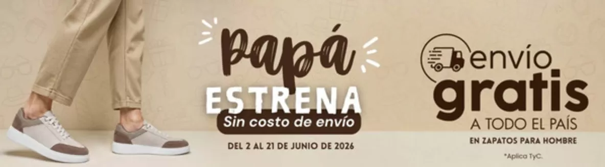 Catálogo Calzatodo | Papá ESTRENA sin costo de envío gratis, 20%OFF en reatas y correas | 2026-06-08T00:00:00.000Z - 2026-06-30T00:00:00.000Z
