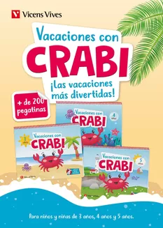 Catálogo Vicens Vives | Cuadernos De Vacaciones Crabi. Educación Infantil. | 2026-06-08T00:00:00.000Z - 2026-06-22T00:00:00.000Z