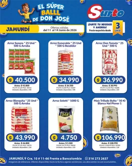Catálogo Caribe Supermercados en Retiro | Volante jamundi surto | 2026-06-11T00:00:00.000Z - 2026-06-14T00:00:00.000Z