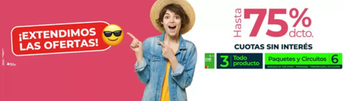 Catálogo Viajes Falabella | Extendimos las Ofertas | 2026-06-17T00:00:00.000Z - 2026-06-21T00:00:00.000Z