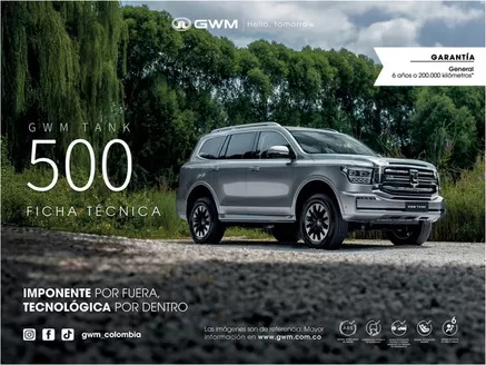 Catálogo Autozen en Uramita | Ficha Técnica Tank 500 HEV Modelo 2026 | 2026-06-18T00:00:00.000Z - 2026-12-31T00:00:00.000Z