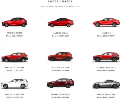 Catálogo Madiautos en Uramita | Elige tu Mazda | 2026-06-18T00:00:00.000Z - 2026-06-30T00:00:00.000Z