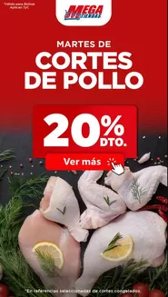 Catálogo MegaTiendas | Martes de Cortes de Pollo 20% Dto | 2026-06-22T00:00:00.000Z - 2026-06-23T00:00:00.000Z