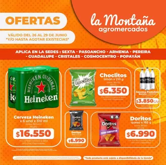 Catálogo La Montaña agromercados | Aprovecha precios especiales | 2026-06-26T00:00:00.000Z - 2026-06-29T00:00:00.000Z