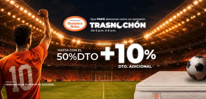 Catálogo Colchones Romance Relax | Hasta con el 50% DTO +10% DTO Adicional | 2026-06-29T00:00:00.000Z - 2026-07-01T00:00:00.000Z