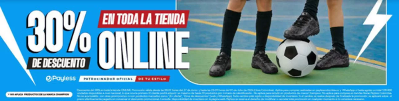 Catálogo Payless | 30% OFF en todo la tienda | 2026-06-30T00:00:00.000Z - 2026-07-01T00:00:00.000Z