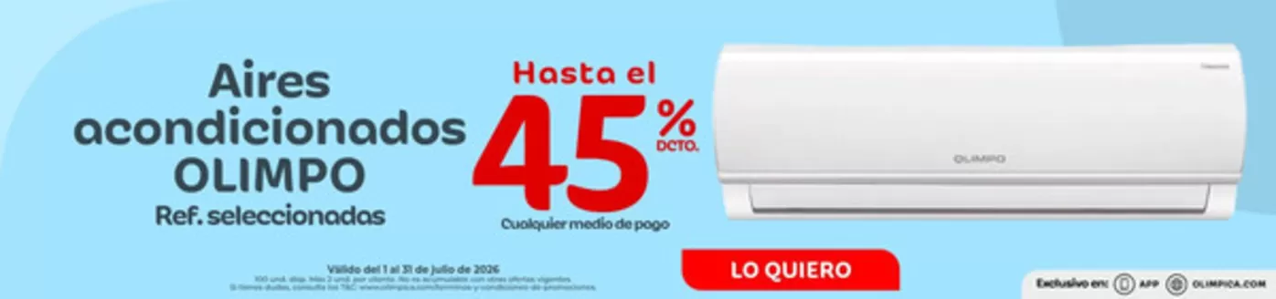 Catálogo Olímpica en Corozal | Ahorra ahora con nuestras ofertas | 2026-07-01T00:00:00.000Z - 2026-07-31T00:00:00.000Z