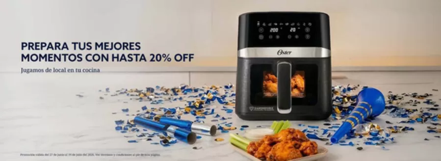 Catálogo Oster en San Gil | Prepara tus mejores momentos con hasta 20% OFF | 2026-07-01T00:00:00.000Z - 2026-07-19T00:00:00.000Z