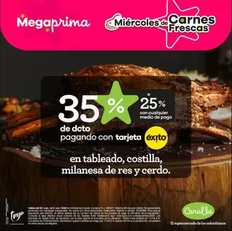 Catálogo Carulla en Sampués | Miércoles de Carnes frescas | 2026-07-01T00:00:00.000Z - 2026-07-03T00:00:00.000Z