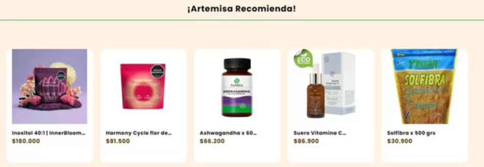Catálogo Artemisa | Últimos productos vistos | 2026-07-02T00:00:00.000Z - 2026-07-16T00:00:00.000Z