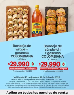 Catálogo Olímpica en Soledad | Gran variedad de ofertas | 2026-06-18T00:00:00.000Z - 2026-07-19T00:00:00.000Z
