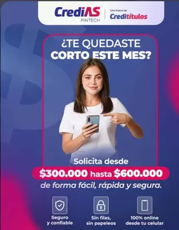 Catálogo Credititulos en Cartago | Solicita desde $300.000 hasta $600.000 de forma fácil, rápida y segura | 2026-07-06T00:00:00.000Z - 2026-07-31T00:00:00.000Z