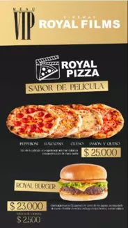 Catálogo Royal Films en Bogotá | Menu Royal Pizza | 2026-07-06T00:00:00.000Z - 2026-12-31T00:00:00.000Z