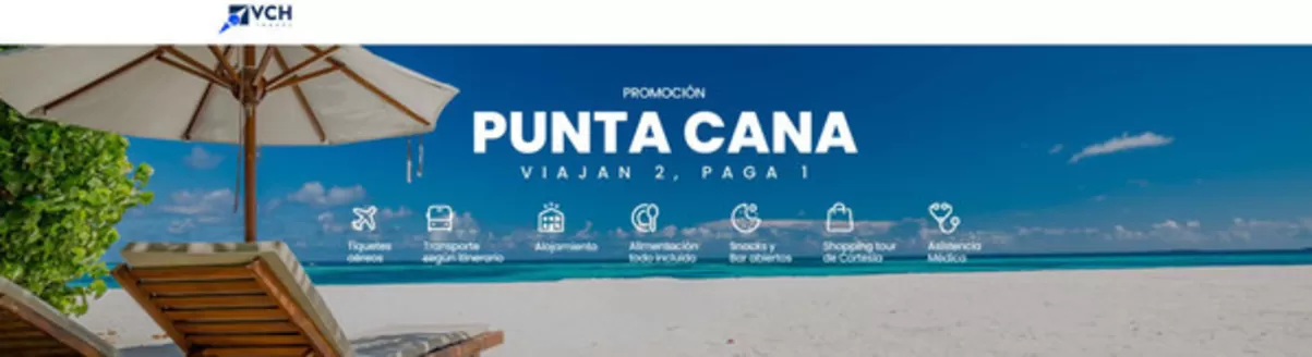 Catálogo Viajes Chapinero | Promoción Punta Cana viajan 2, paga 1 | 2026-07-07T00:00:00.000Z - 2026-07-31T00:00:00.000Z