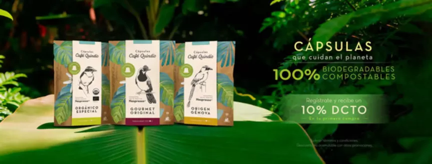 Catálogo Café Quindío | Regístrate y recibe un 10% DCTО En tu primera compra | 2026-07-10T00:00:00.000Z - 2026-07-31T00:00:00.000Z