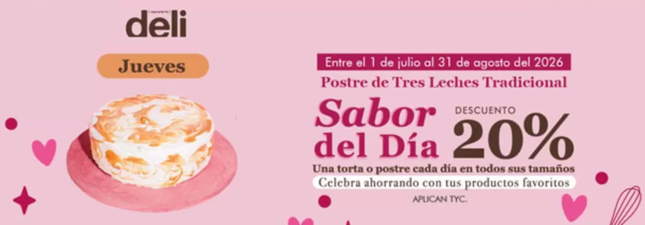 Catálogo Repostería Deli | Ofertas 20% OFF | 2026-07-10T00:00:00.000Z - 2026-07-31T00:00:00.000Z