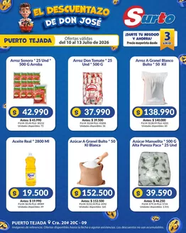 Catálogo Caribe Supermercados en La Ceja | Volantepuerto surto 1 | 2026-07-10T00:00:00.000Z - 2026-07-13T00:00:00.000Z