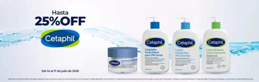 Catálogo Cromantic | Cetaphil Hasta 25%OFF | 2026-07-16T00:00:00.000Z - 2026-07-17T00:00:00.000Z