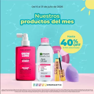 Catálogo Cromantic | Ofertas del mes: Hasta un 40% OFF | 2026-07-16T00:00:00.000Z - 2026-07-31T00:00:00.000Z