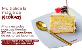 Catálogo Nicolukas en Cartagena | 2x1 en las porciones de tus tortas favoritas  | 2024-11-21T00:00:00.000Z - 2025-11-30T00:00:00.000Z