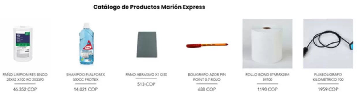 Catálogo Papelería Marión en Arjona | Catálogo de Productos Marión Express | 2026-07-16T00:00:00.000Z - 2026-08-31T00:00:00.000Z