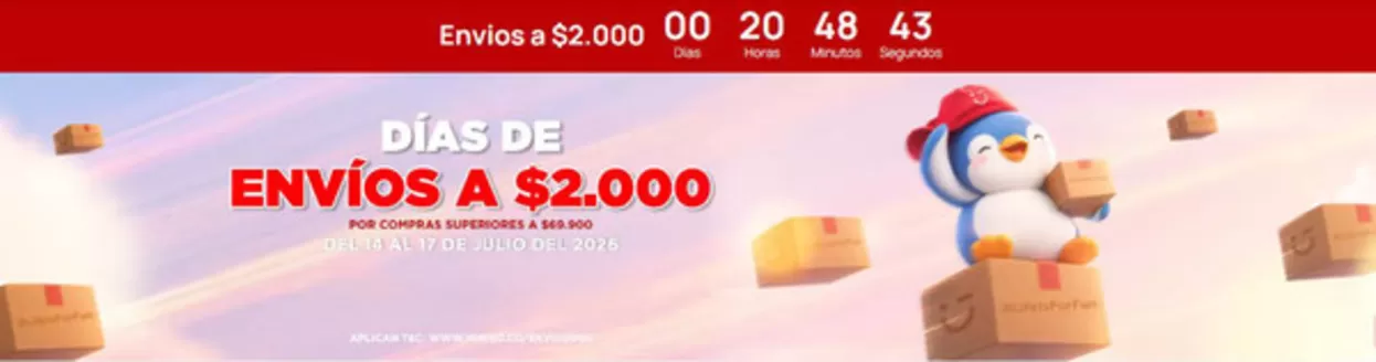Catálogo Miniso | Días de envíos a $2.000 | 2026-07-17T00:00:00.000Z - 2026-07-17T00:00:00.000Z