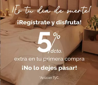 Catálogo Distrihogar | Registrate y disfruta 5% dcto extra en tu primera compra | 2026-07-17T00:00:00.000Z - 2026-07-31T00:00:00.000Z