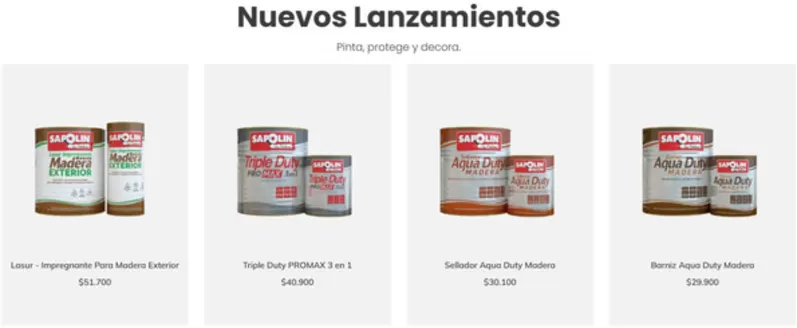 Catálogo Sapolin | Mejor precio para ti | 2026-07-17T00:00:00.000Z - 2026-07-31T00:00:00.000Z